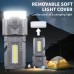 LED+COB Multifunctional Strong Flashlight 1800mAh Type-C Charging Repair Light Emergency Rope Snipper Window Breaker Zoomable Camping Lamp Magnetic Flashlight for Camping, Hunting, Fishing, Climbing