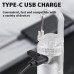 LED Mini Flashlight Type-C USB Rechargeable 1500mAh IPX4 Waterproof (S30B LED)