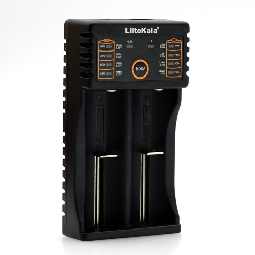 LiitoKala Lii-202 18650 Battery Smart Charger Lii202 For 18650, 18490, 18350, 17670, 17500, 16340(RCR123), 14500, 10440 Rechargeable Battery  Charger