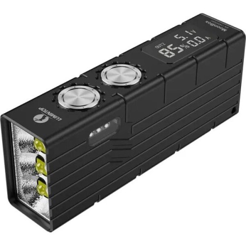 Lumintop Moonbox 3x XHP50.2 10000LM High Powerful LED Flashlight with Sidelight Bright LCD Display Flood Beam Portable LED Torch Rechargeable Outdoor Flash Light