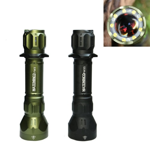 MATEMINCO FW3 2-in-1 1350m Long Distance Throwing LEP Flashlight 1550lm 6500K Bright LED Flooding Light Flashlight For Outdoor Hunting Camping