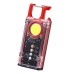 Magnetic COB LED Work Light Portable Keychain Flashlight UV Light Red/Blue Warning Green Light Keychain Light Mini Torch Light
