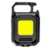 Mini LED Flashlight Keychain Light Double COB Lights  with Magnet Built-in Battery USB Rechargeable Work Lights