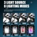 Mini Portable Keychain Flashlight Type-c Rechargeable EDC Torch with Magnet 6 Modes Powerful Work Light Camping Pocket Lantern