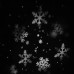 Portable IP65 Waterproof White/Colorful Snowflakes Projector Lamp Outdoor Work Light Landscape Light Garden Light
