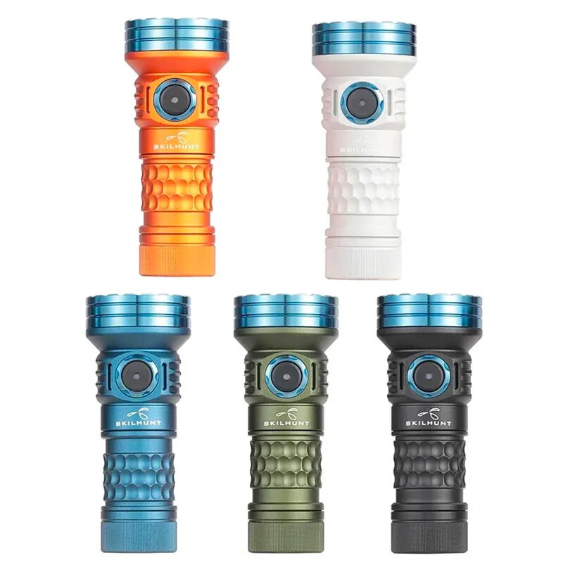 SKILHUNT MiX-7 Multicolor Flashlight with Built-in 18350 Lithium Battery - Affordable Reliable Outdoor Adventurers  Camping Torch