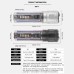 Solar Portable Torch Keychain Telescopic Zoom 30W/XHP50 LED Strong Light 18650 Type-C Flashlight Multi Light Source Outdoor Portable Emergency Lighting 7 Modes