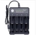 USB Intelligent Universal Rechargeable Battery Charger 18650 Flashlight Charger 4 Slots Fast Charge for 3.7V Li-ion TR IMR 10440 14500 16650 14650 18350 18500 16340(RCR123) Batteries