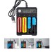 USB Intelligent Universal Rechargeable Battery Charger 18650 Flashlight Charger 4 Slots Fast Charge for 3.7V Li-ion TR IMR 10440 14500 16650 14650 18350 18500 16340(RCR123) Batteries