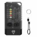 V10L Dual LED 1000LM Strong Light EDC Keychain Flashlight With UV Sidelight Type-C Rechargeable Waterproof Mini LED Torch Magnet Lantern UV Lamp