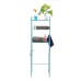 160x50x25CM Toilet Bathroom Shelf Steel Pipe Material Perforation-Free Storage Shelf With Paper Towel Rack & Towel Rack