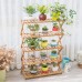 2/3/4/5 Tier Foldable Flower Pot Plant Stand Planter Display Rack Shelf Organizer Garden Balcony