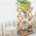 2/3/4/5 Tier Foldable Flower Pot Plant Stand Planter Display Rack Shelf Organizer Garden Balcony