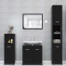 3-piece Bathroom furniture set chipboard black