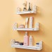 3Pcs Modern Wall Mounted Shelf Storage Rack Holder Home Office Bedroom Decor Set