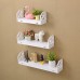 3Pcs Modern Wall Mounted Shelf Storage Rack Holder Home Office Bedroom Decor Set