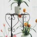 4 Tier Flower Stand Iron Plant Pot Shelf Balcony Floor Stand Garden Home Decor Planter Holder