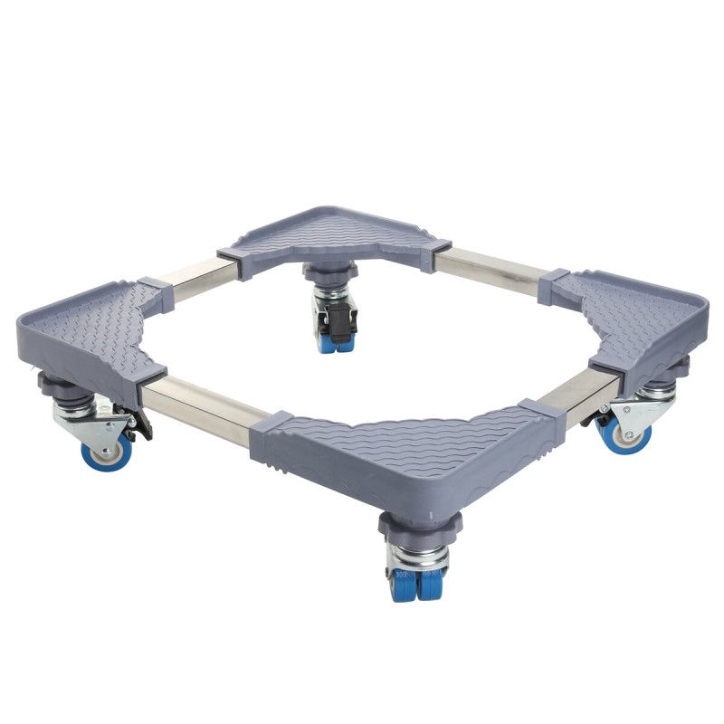 Adjustable Movable Base Laundry Pedestal Stand Bracket for Washing Machine Dryer Refrigerator