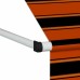 Awning manually extendable 100 cm orange and brown