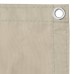 Balkonscherm 120x600 cm oxford stof beige