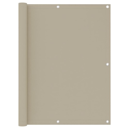 Balkonscherm 120x600 cm oxford stof beige