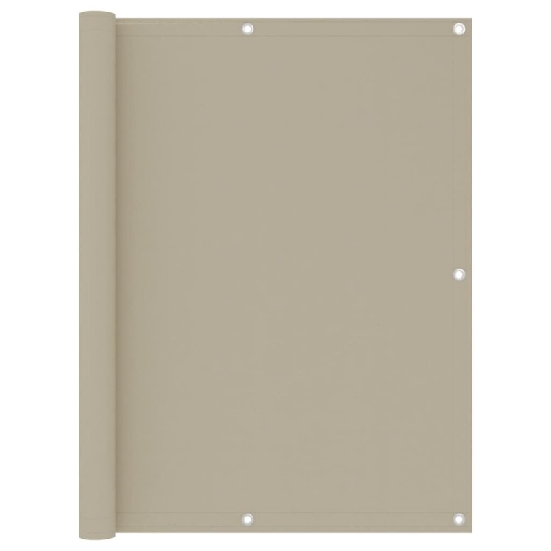 Balkonscherm 120x600 cm oxford stof beige