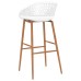 Bar stools 4 pcs white