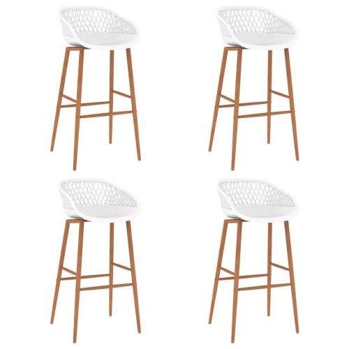 Bar stools 4 pcs white