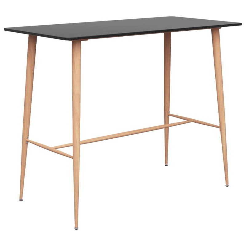 Bar table 120x60x105 cm black