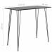 Bar table 120x60x105 cm black