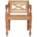 Batavia chairs 2 pcs solid mahogany light brown