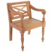 Batavia chairs 2 pcs solid mahogany light brown