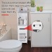 Bathroom Storage Rack Floor Cabinet Toilet Bath Organizer Drawer Shelf-White