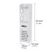 Bathroom Storage Rack Floor Cabinet Toilet Bath Organizer Drawer Shelf-White