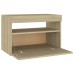 Bedside Cabinet & LED Lights Sonoma Oak 24"x14"x16" Chipboard