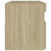 Bedside Cabinet & LED Lights Sonoma Oak 24"x14"x16" Chipboard