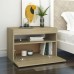 Bedside Cabinet & LED Lights Sonoma Oak 24"x14"x16" Chipboard