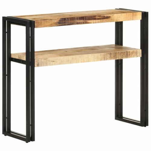 Console Table 35.4"x11.8"x29.5" Rough Mango Wood