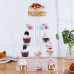 Cupcake Stand Cake Holder Wedding Party Display LED String Light 3/4/5 Tiers