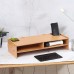 Desktop Monitor Stand Shelf Bookcase Table Organizer Bathroom Shelf Wooden Rack