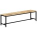 Dining bench 160 cm solid raw mango wood