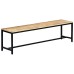 Dining bench 160 cm solid raw mango wood