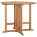 Folding Garden Dining Table Ø35.4"x29.5" Solid Teak Wood