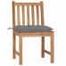 Garden chairs 8 pcs with cushions solid teak wood