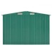 Garden shed 257x489x181 cm metal green