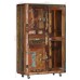 High cabinet 90x42x142 cm solid recycled wood