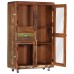 High cabinet 90x42x142 cm solid recycled wood