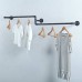 JIAHUA Coat Rack Wall Hanging Iron Hanger Organizers Shelf Bracket Black