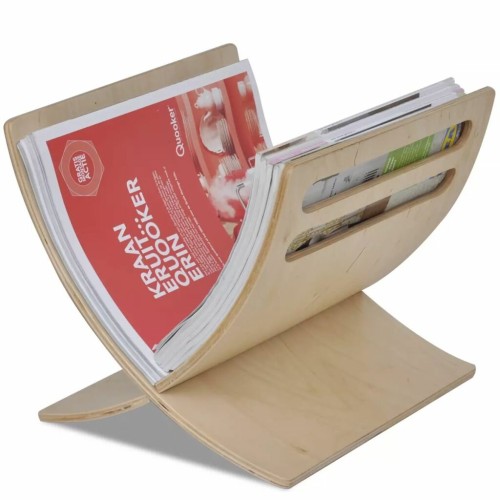 Magazine rack standing wood