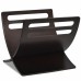 Magazine rack standing wood brown